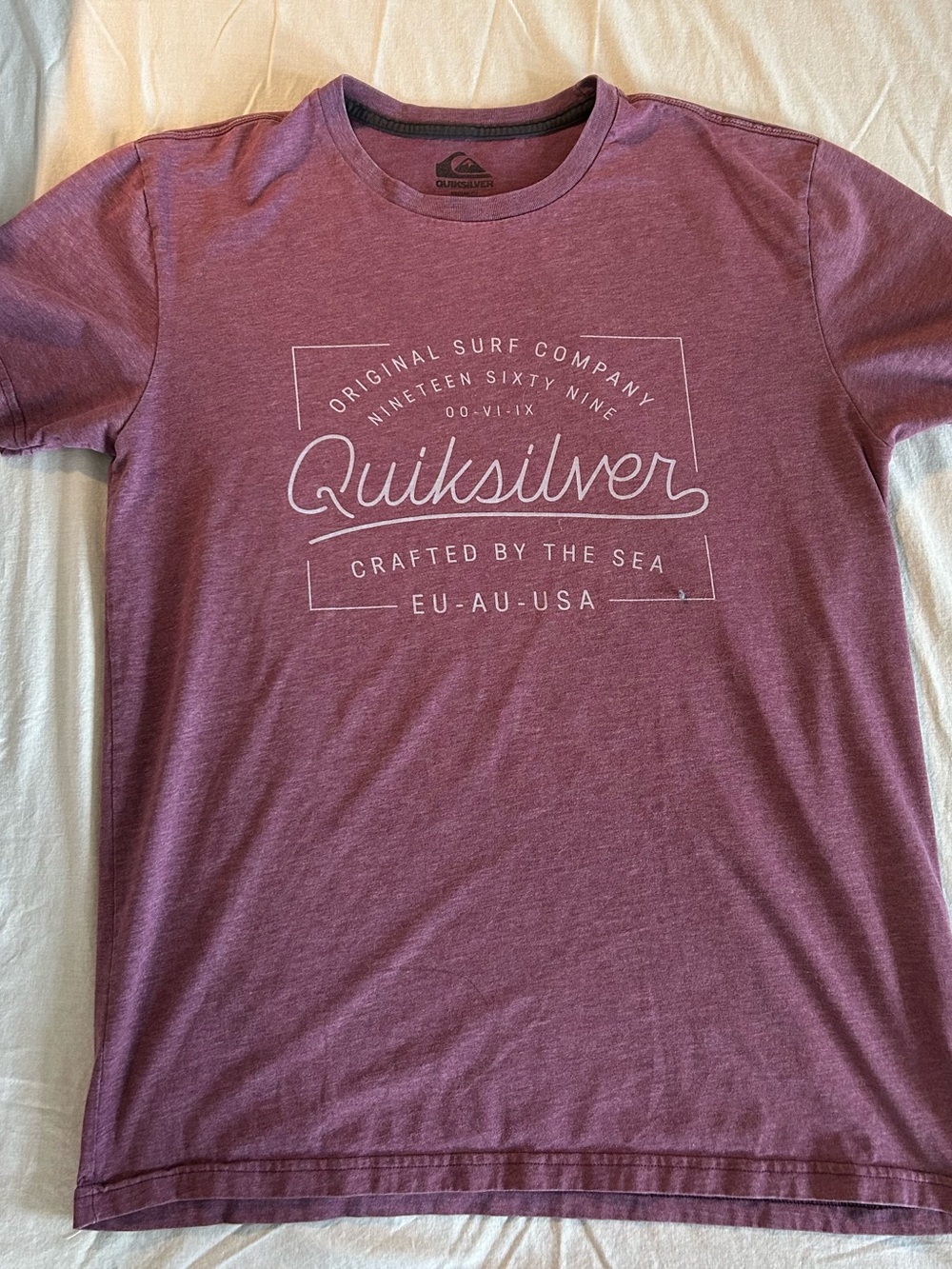 Quiksilver Men’s Short Sleeve Graphic Tee - Plum Heather